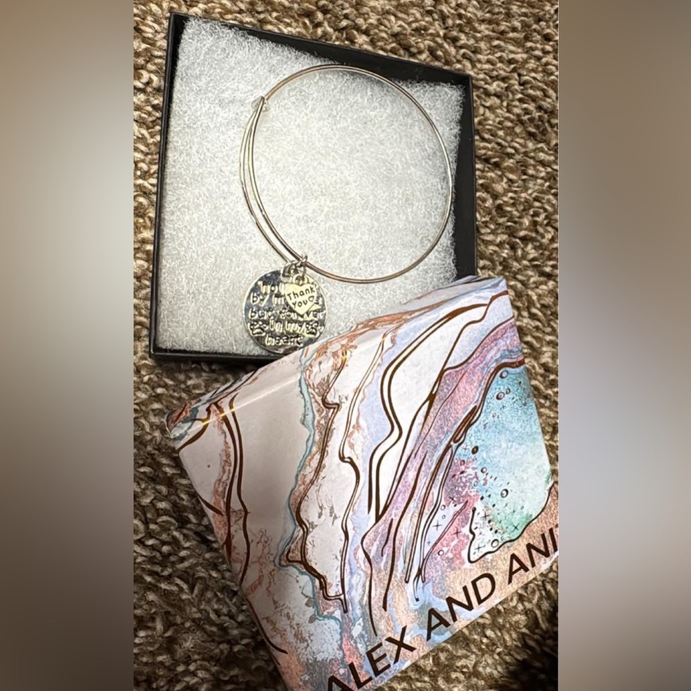 Pet lovers- Alex and Ani Silver Charm Bracelet